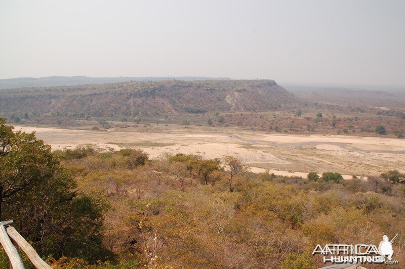 View from Munyuli camp in the Omay Zimbabwe