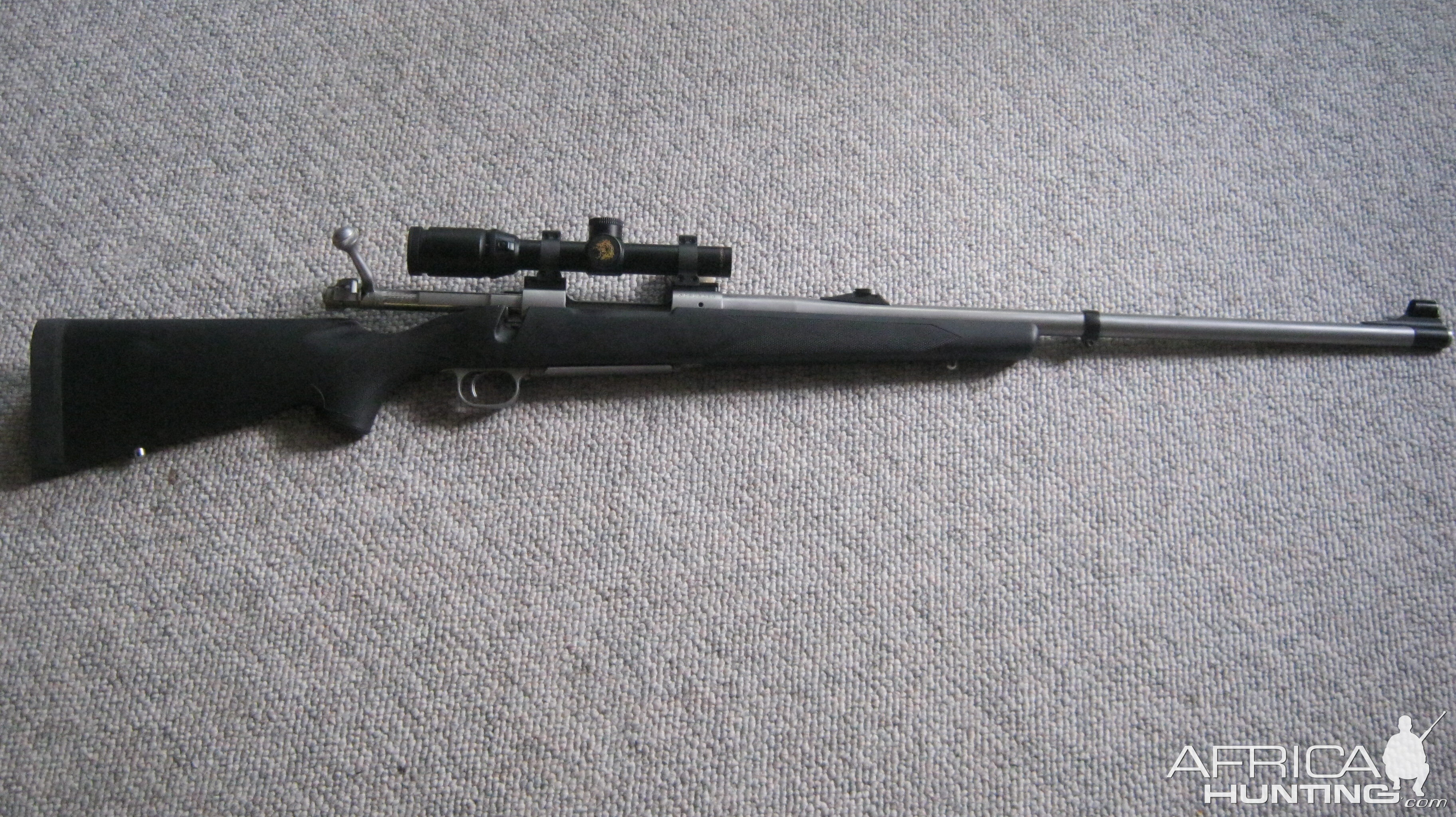 Win M70 Classic Stainless re-barrelled to 404 Jeffery